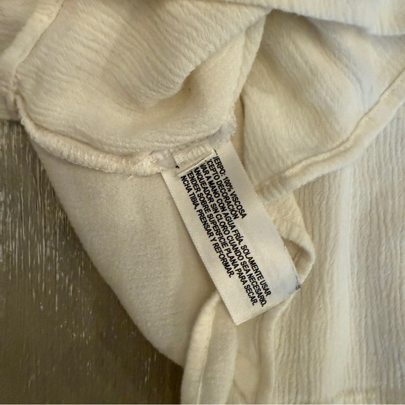 Xhilaration Cream Relaxed Smocked Tank Top - Picture 6 of 6